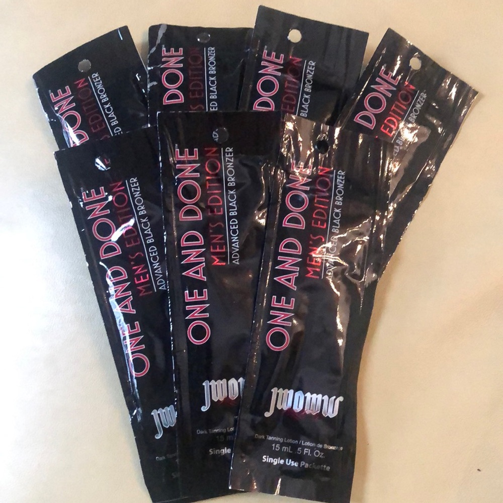 7 X JWOWW One and Done Men’s Edition Advanced Black Bronzer 7 packs